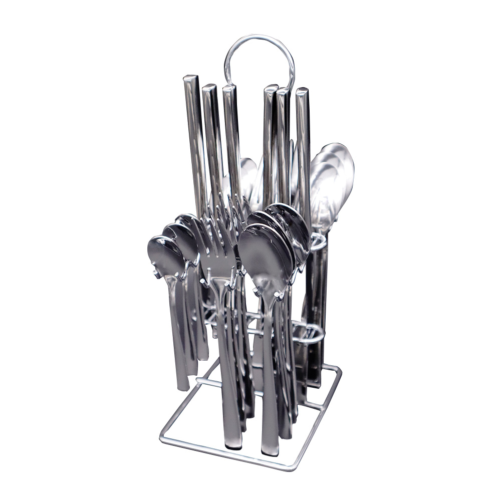 Stainless Steel Mirror Finish Cutlery Set - 24pcs