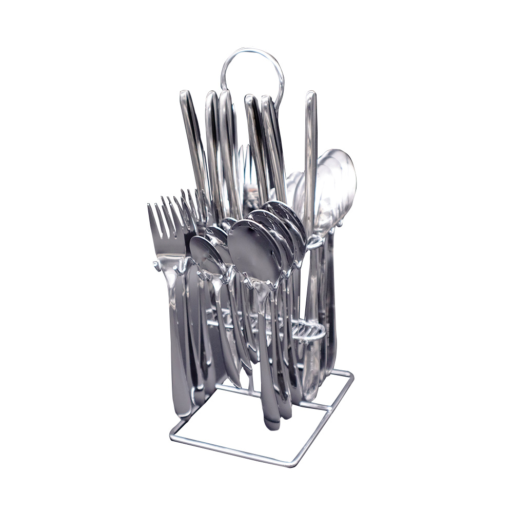 Stainless Steel Mirror Finish Cutlery Set - 24pcs