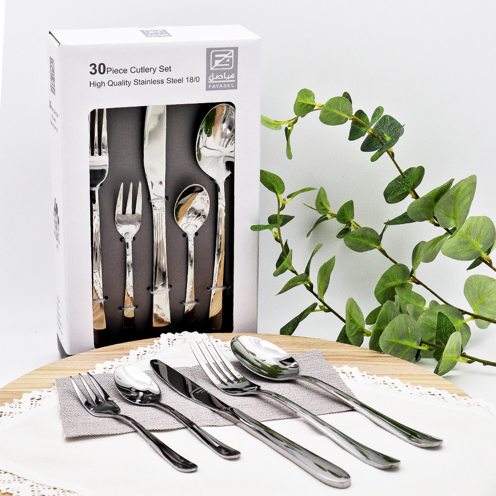 Stainless Steel Cutlery Set - 30pcs