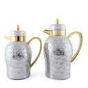Mayflower Vaccum Flask Set - Chrome/Gold