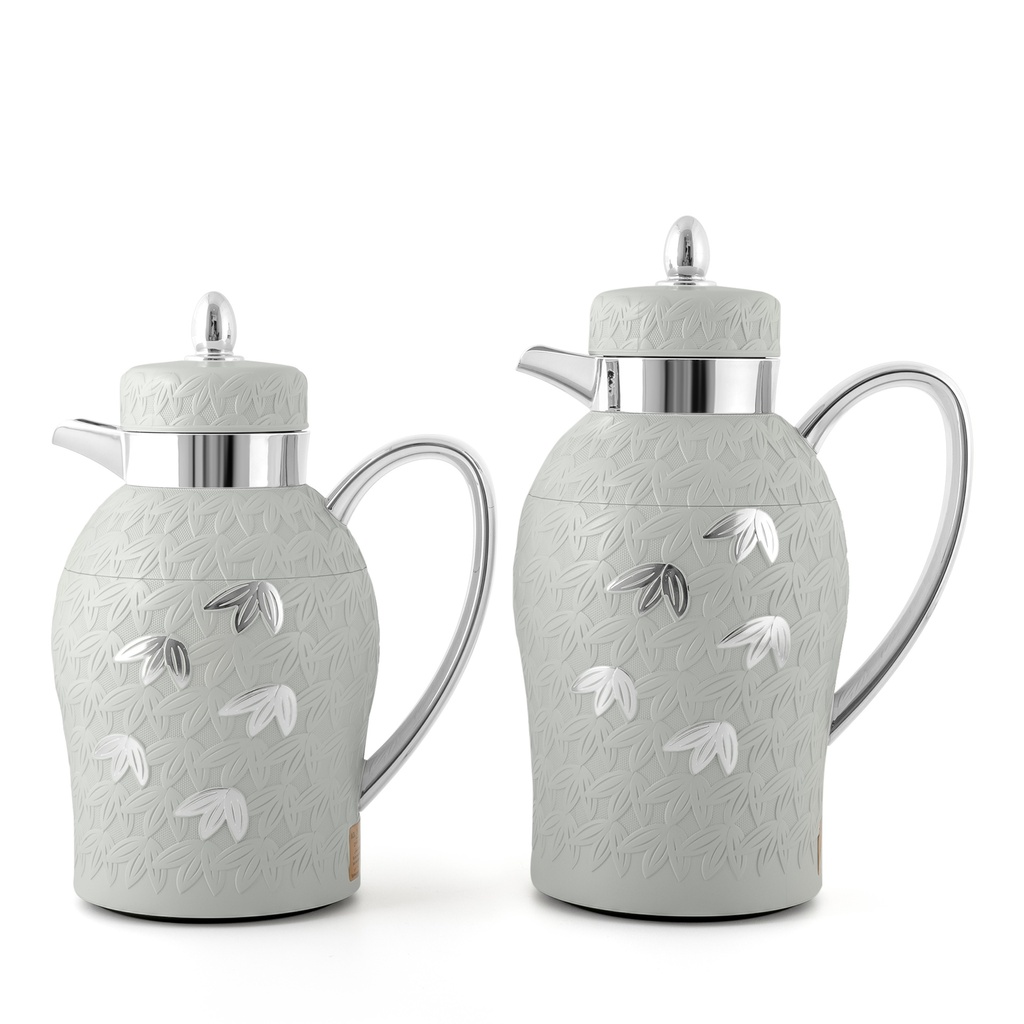 Mayflower Vaccum Flask Set - Grey/Chrome