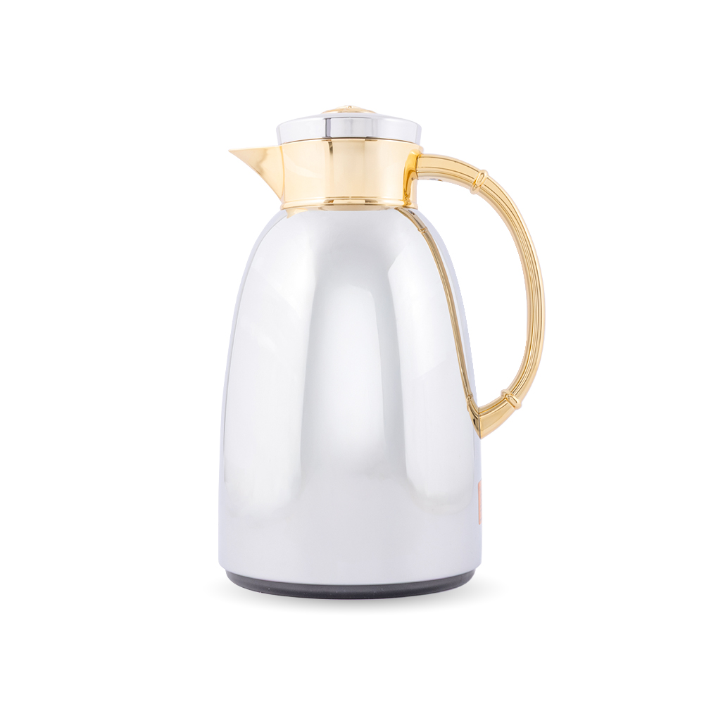 Chrome/Gold Vacuum Flask - 1.3 Litre