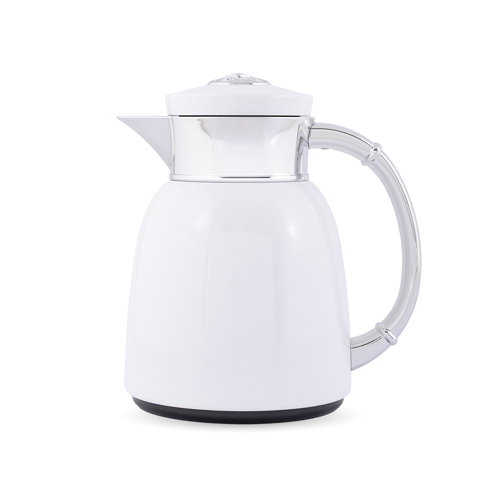 White/Chrome Vacuum Flask - 350ml