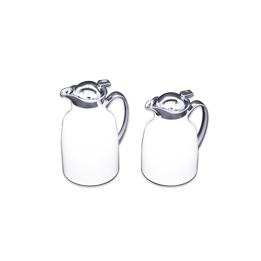 Mayflower Pronto Flask Set - White/Chrome