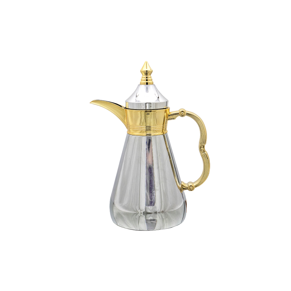 Mayflower Silver/Gold Arabic Coffee Dallah 