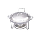 Stainless Steel Titanium Round Chafer - 4L