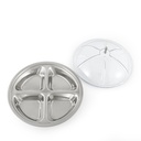 Crown Steel Divided Serving Dish with Lid