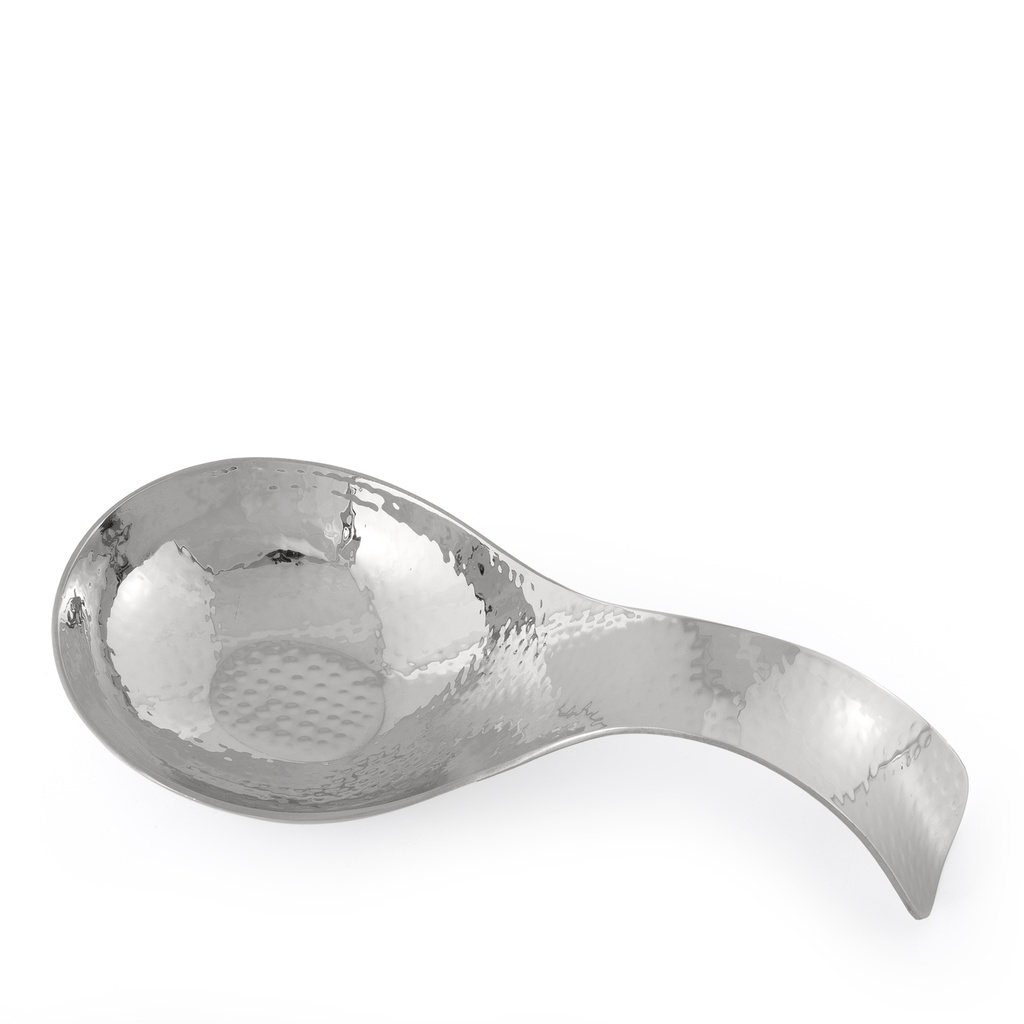 Stainless Steel Hammered Spoon Rest