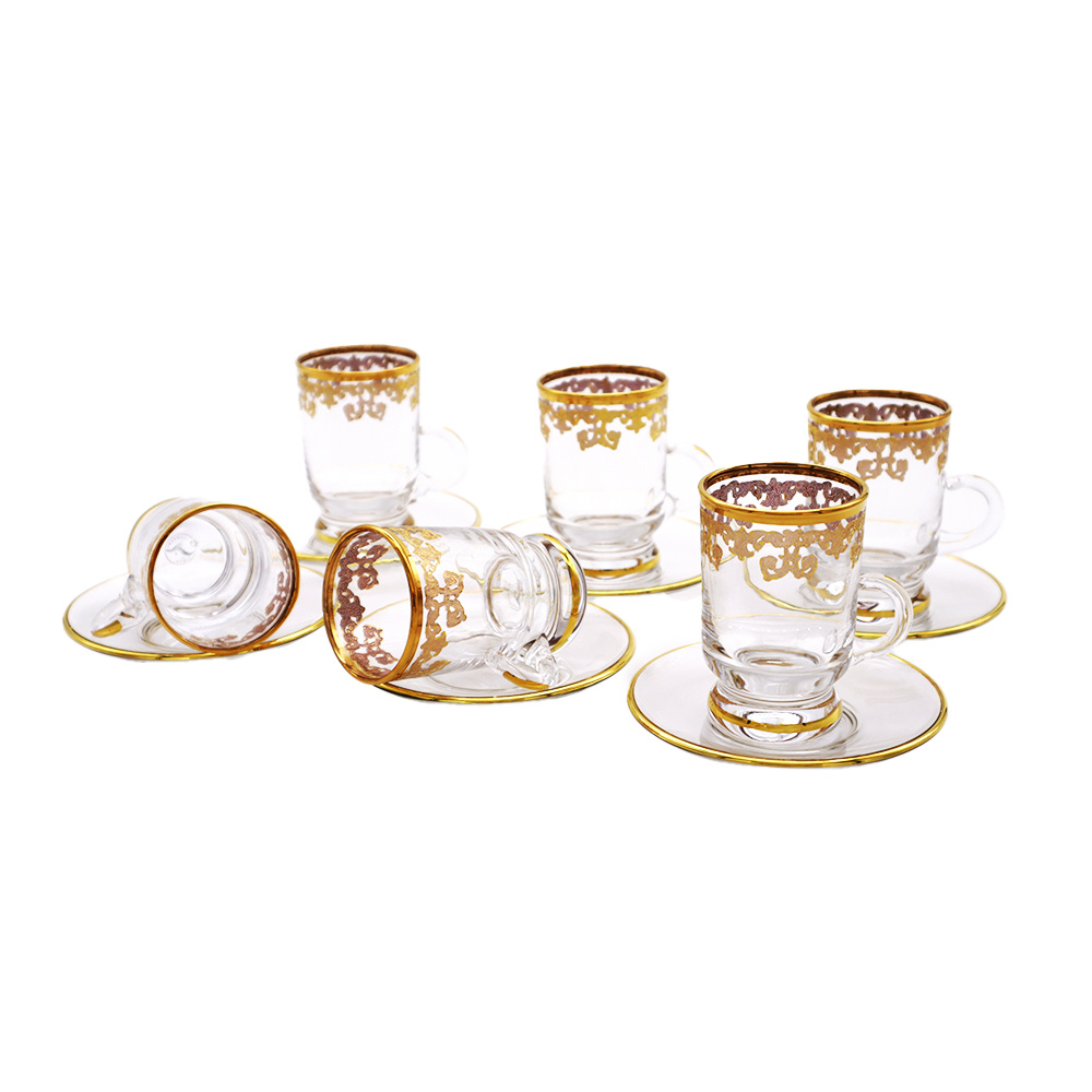 Napoli Gold Tea Cup Set - 12pcs