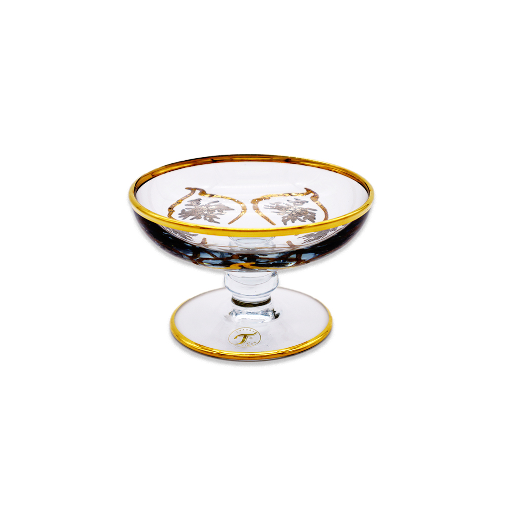 Stem Ice Cream Cup  - Platinum Gold