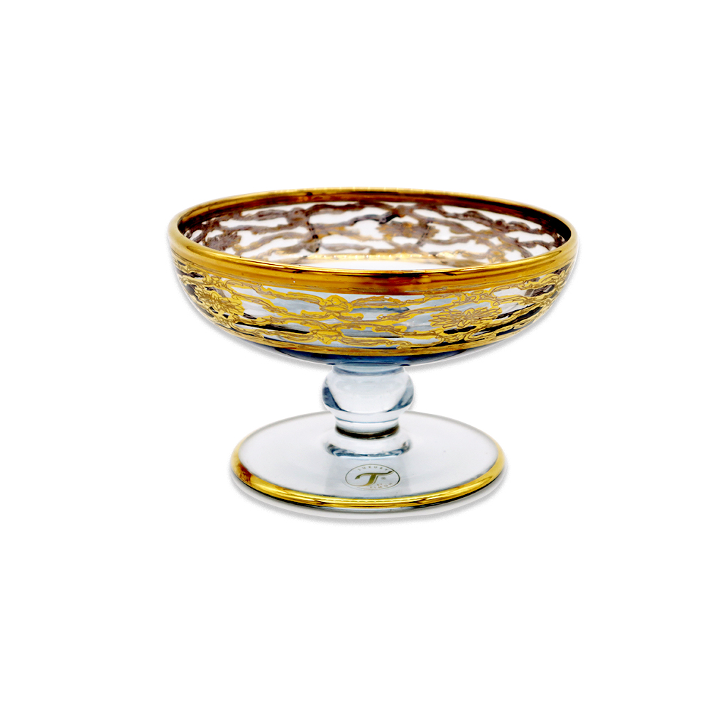 Stem Ice Cream Cup - Gold 