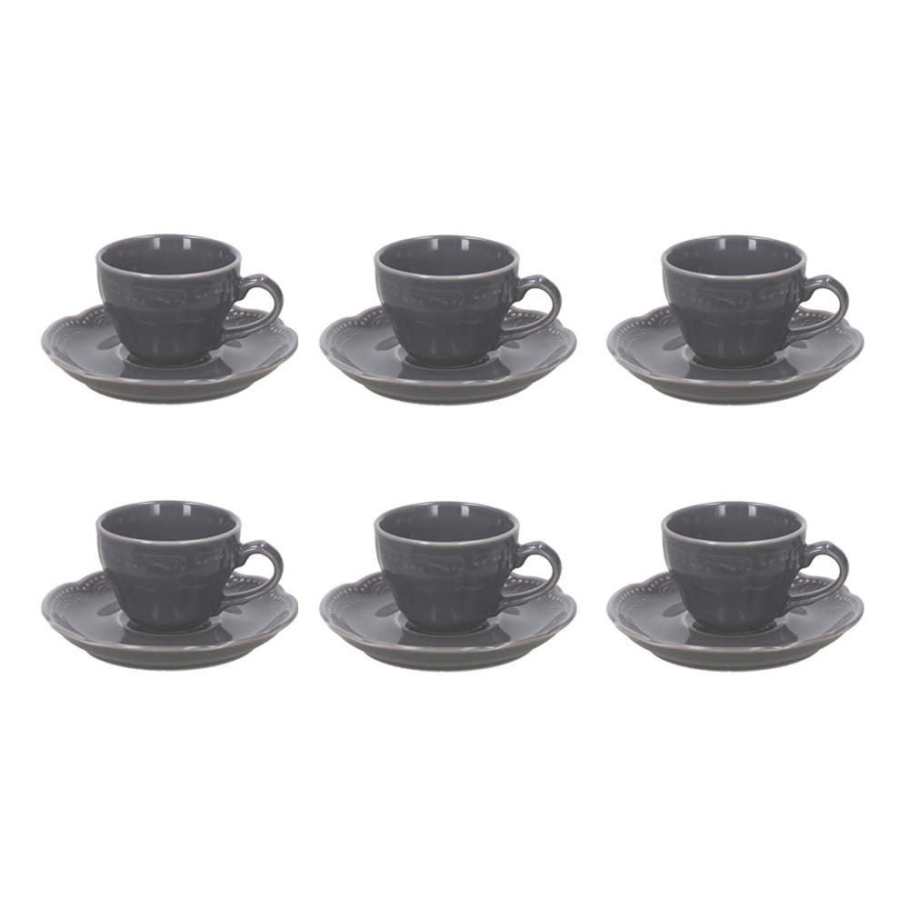 Londr Set of 6 Coffee Cups - Gray