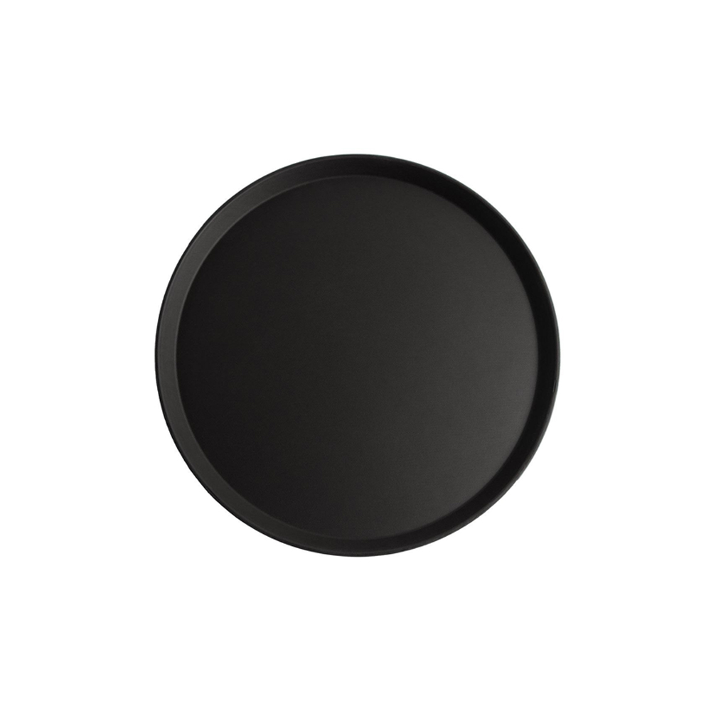 A Slip Serving Tray 36.5x2Hcm - Black Rubber