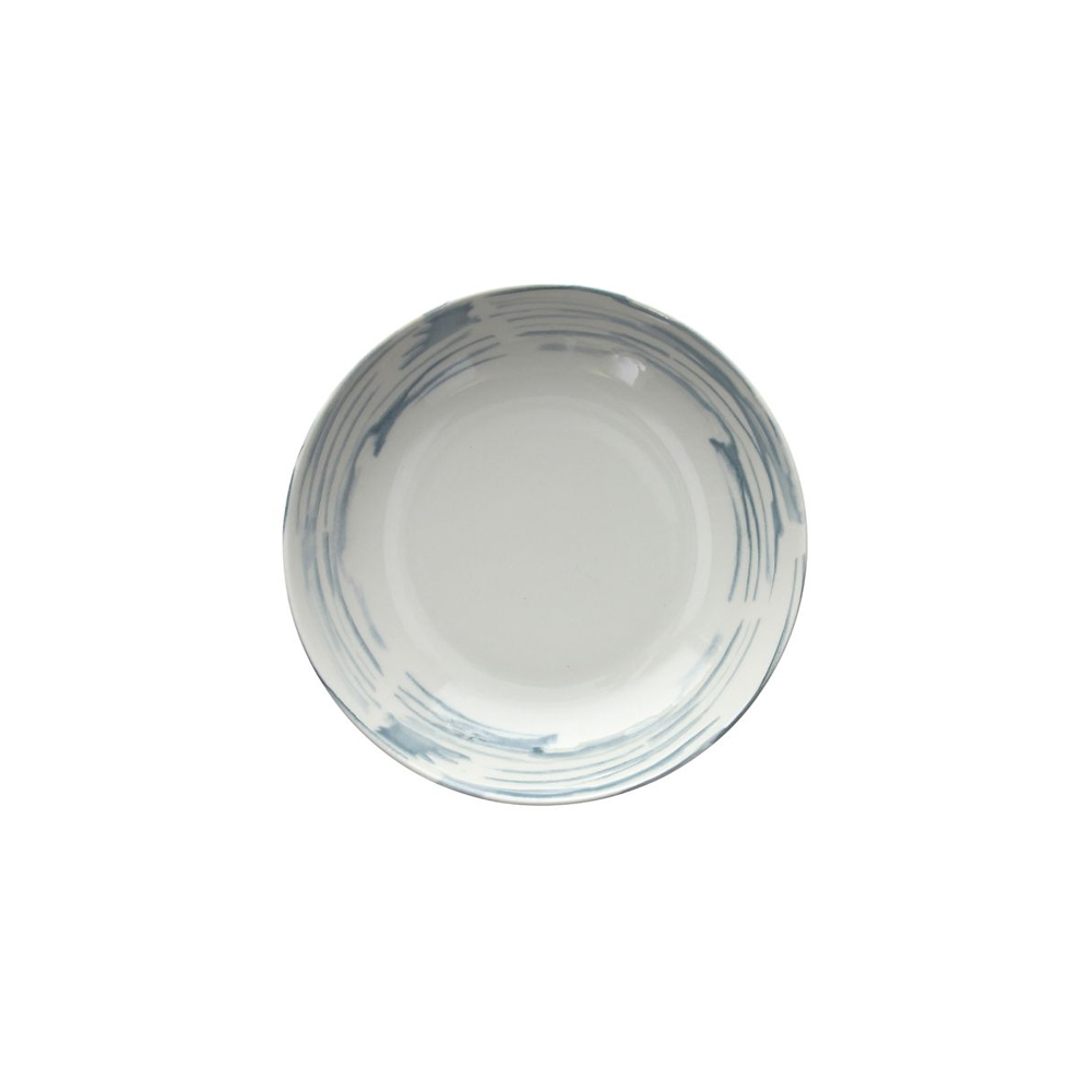 Seaside Maiolica Soup Plate 21cm - Gray
