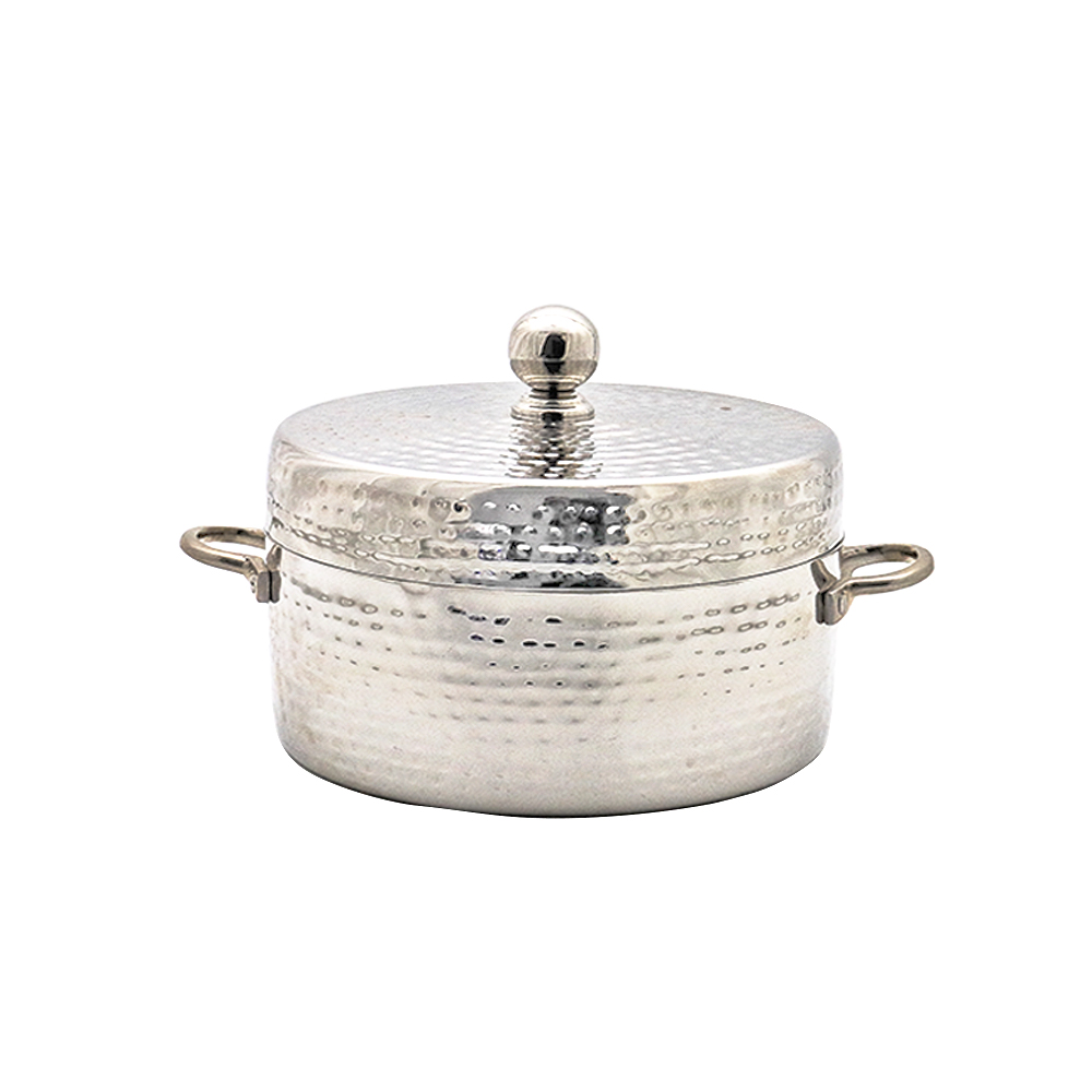 Steel Hammered Straight Hot Pot - 36cm