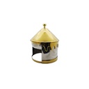 Silver & Gold Chafing Dish With Base - 3L