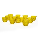 Light Amber Arabic Coffee Cup Set - 6pcs
