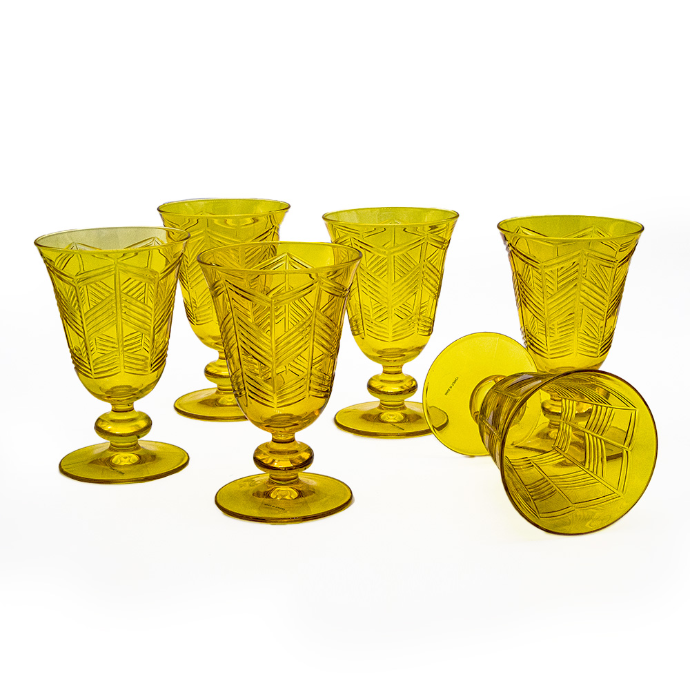 Light Amber Juice Glass Set - 6 pcs