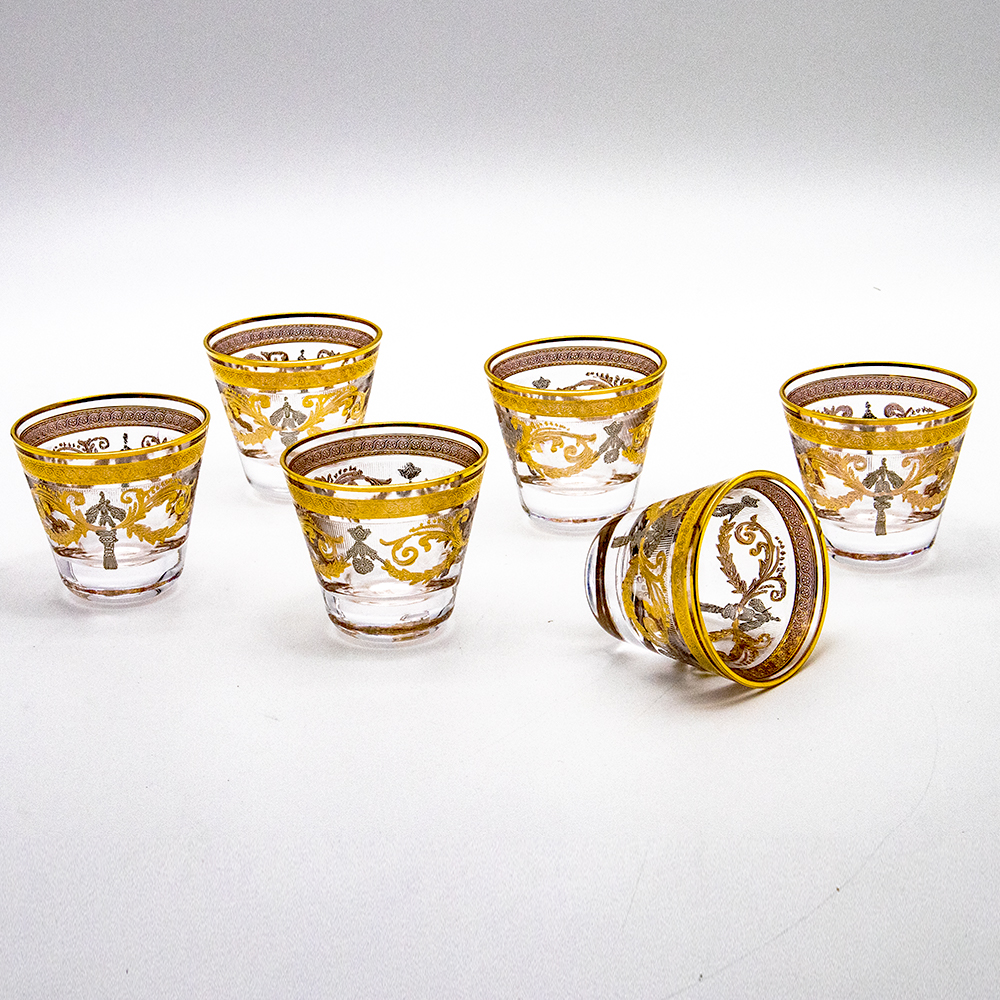 Gold/Platinum Arabic Coffee Set - 12pcs