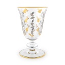 Gold/Silver Leaves Stemware Glass Set - 6pcs