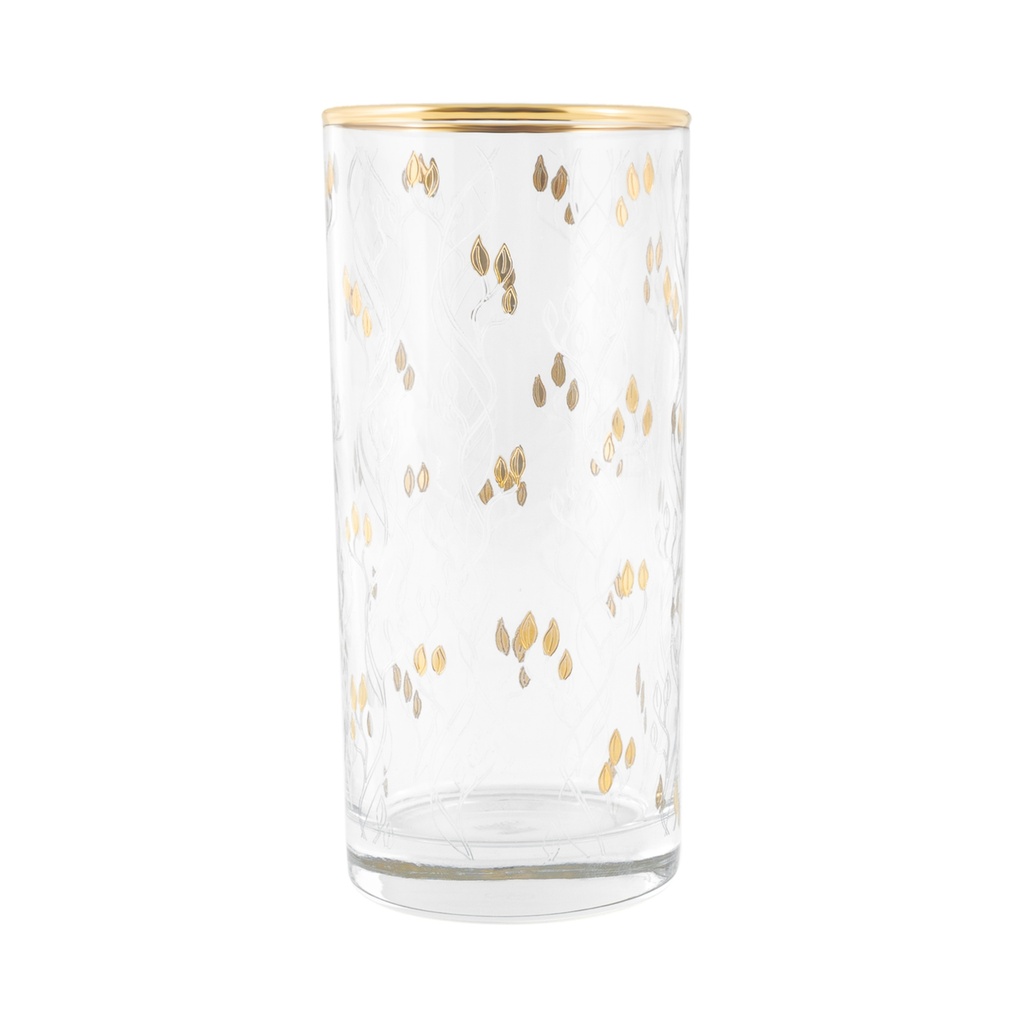 Gold Tumbler Glass Set - 6pcs