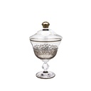 Turkish Lines Decorative Stemware Bowl Platinum