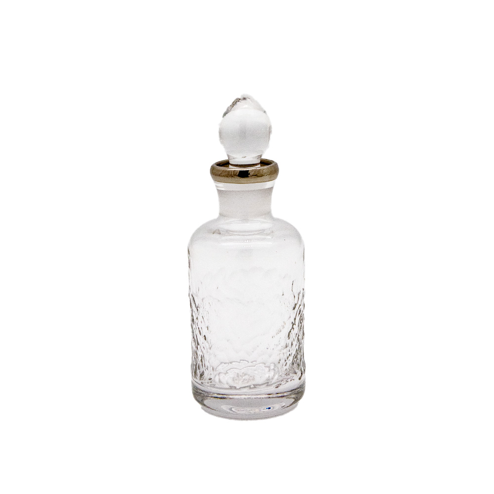 Medium Refillable Perfume Oil Bottle - Platinum Rim