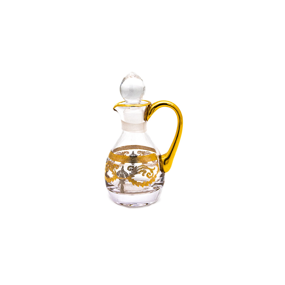 Refillable Perfume Oil Bottle With Handle - Gold/Platinum