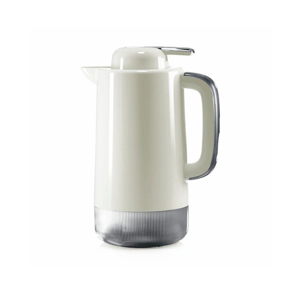 Alba Glass Refill 1L Vacuum Jug - Ice White