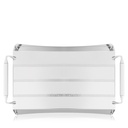 Lines Inox Rectangular Serving Steel Tray