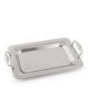 Patrizia 2 Lines Inox Rectangular Tray 