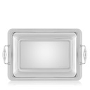 Patrizia 3 Lines Inox Rectangular Tray 