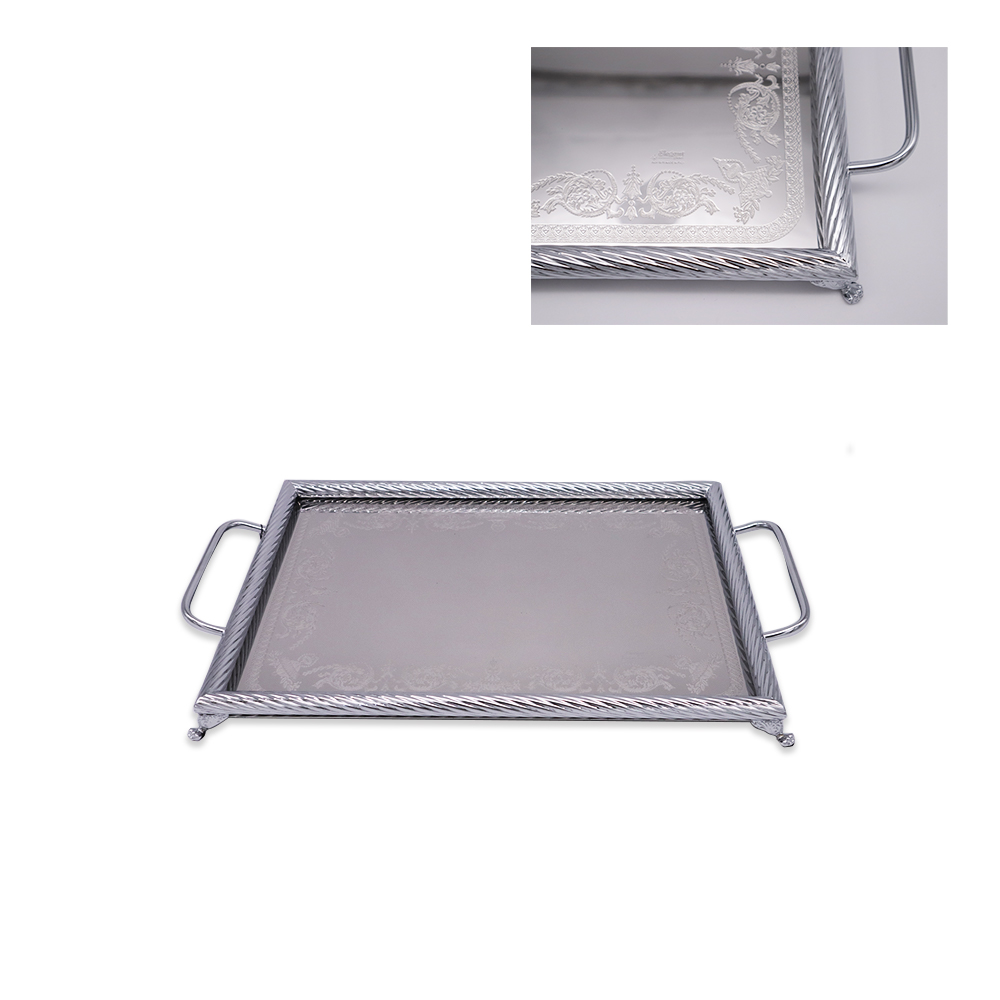 Anphoras Inox 1 Rectangular Tray - Silver
