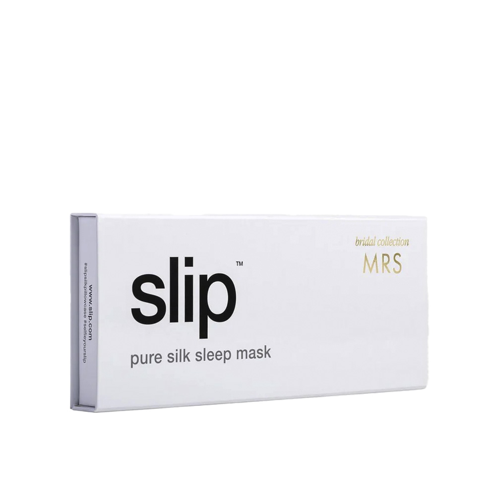 White Pure Silk Sleep Mask - Mrs 