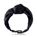 Silk Knot Headband - Black 