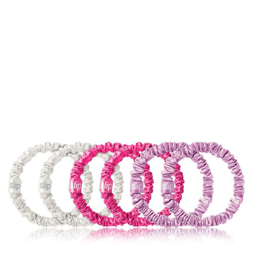 Pure Silk Queen Skinny Scrunchies - 6pcs