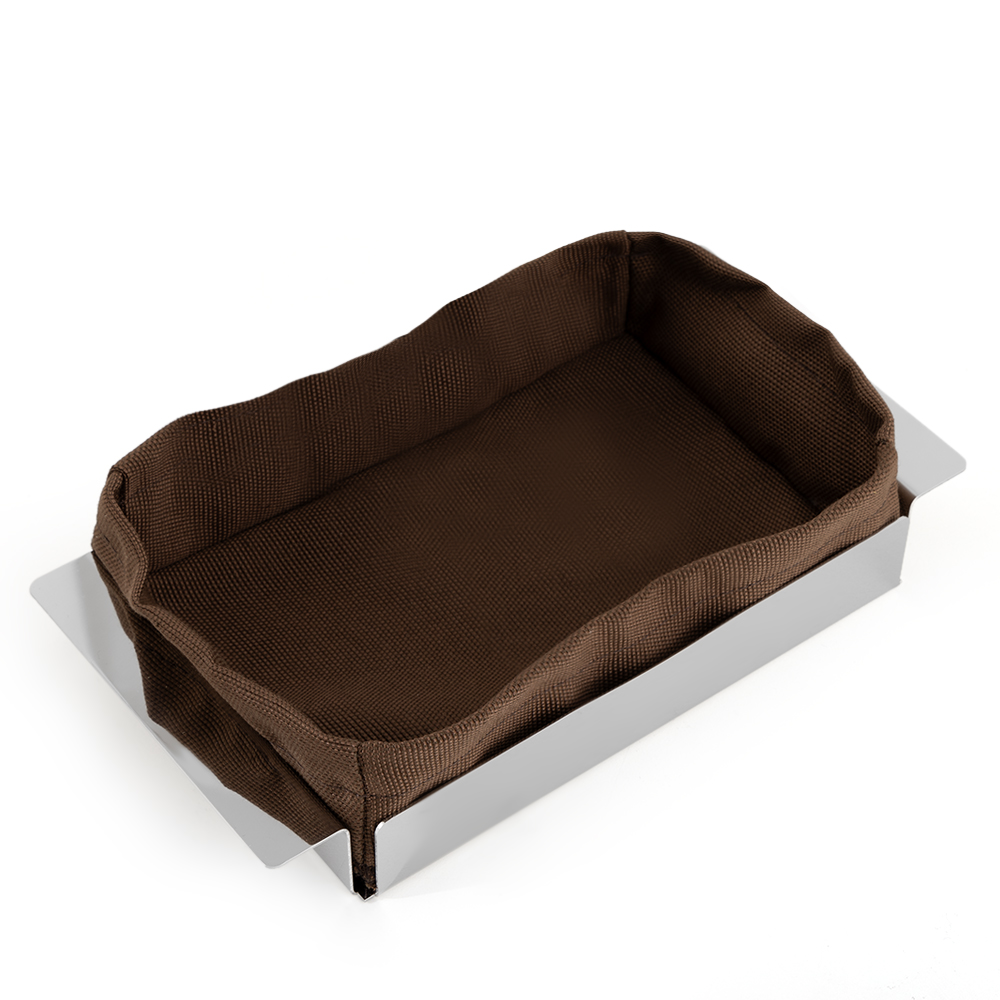 Stainless Steel Bread Holder - Brown 
