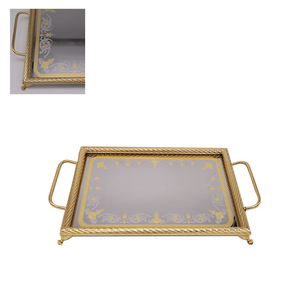 Anphoras Inox 1 Rectangular Tray - Gold