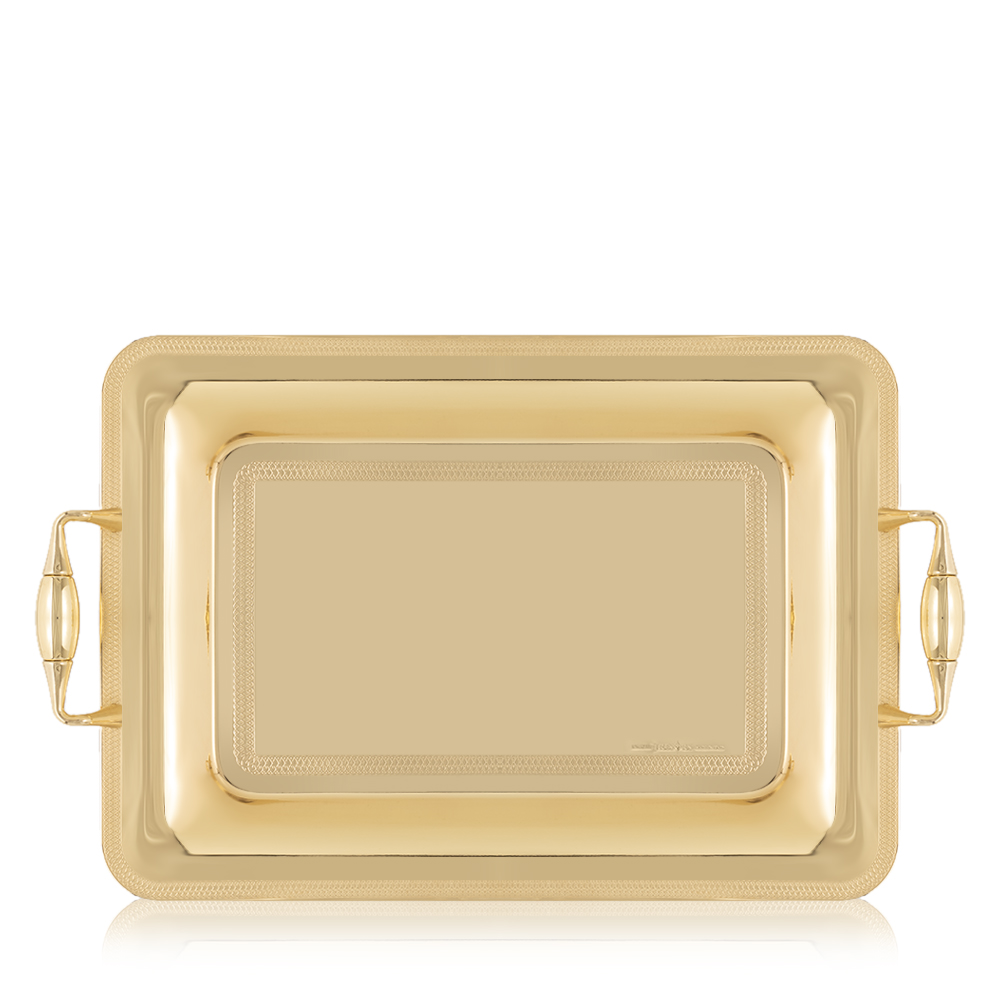 Rectangular Gold Serving Tray 