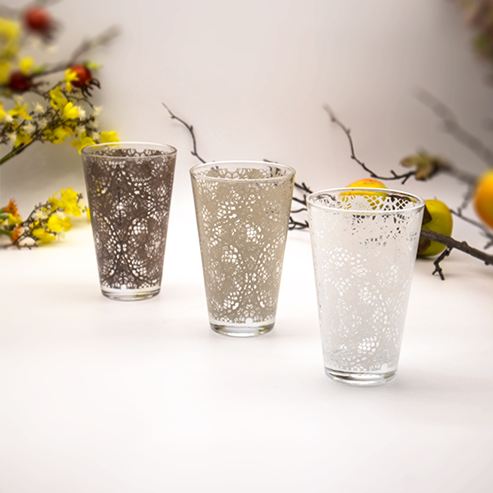 Nadia Long Glass Set - 3 Pieces