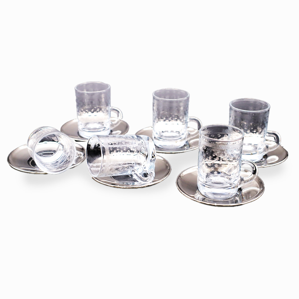 Pallini Parisienne Tea Set with Handle - 12pcs