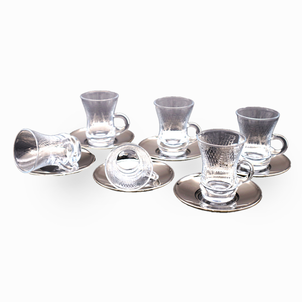 Eiffel Parisienne Tea Set with Handle - 12pcs