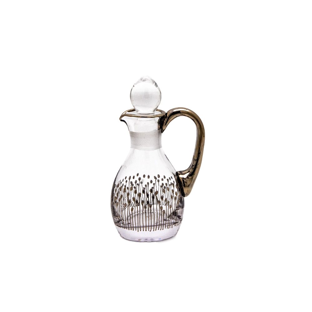 Refillable Perfume Oil Bottle With Handle - Platinum