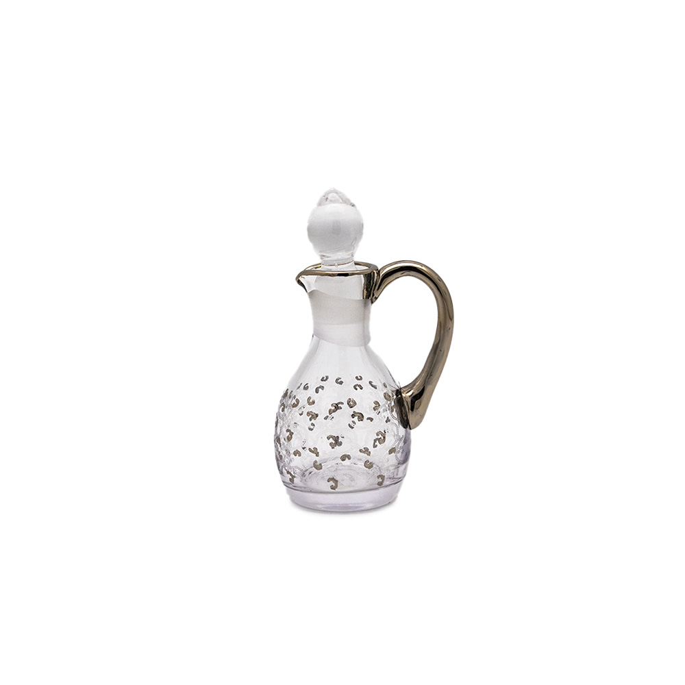 Refillable Perfume Oil Bottle With Handle - Platinum