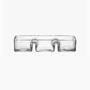 Clear Trio Serve Dish - 30cm