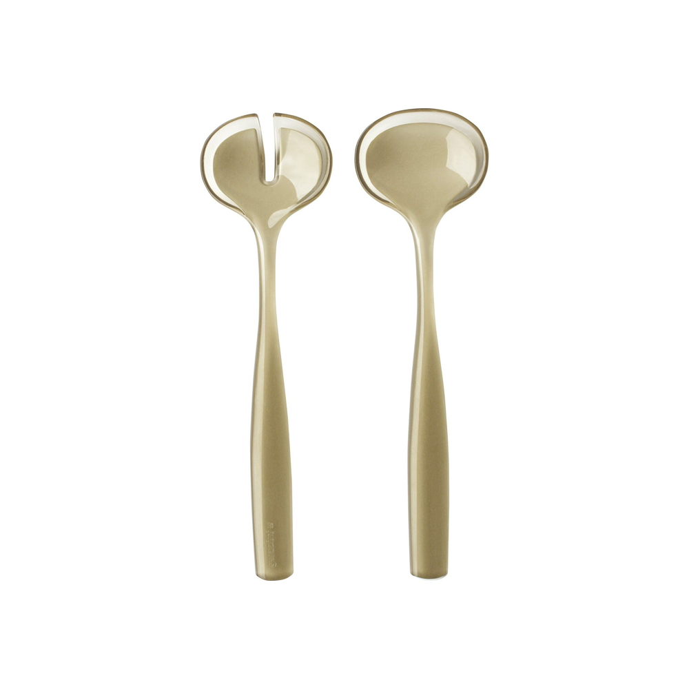 Grace Salad Servers - Clay