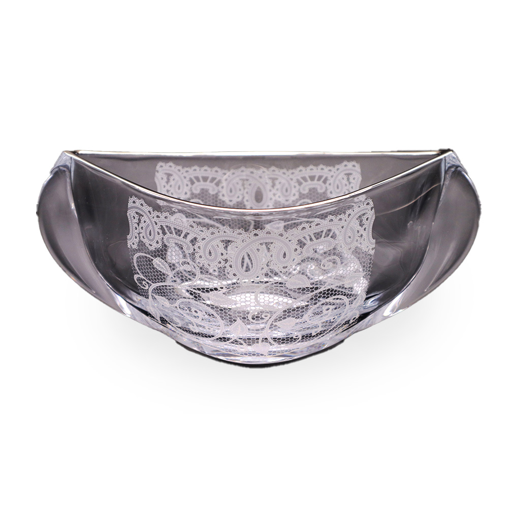 Dantelle Decorative Bowl  - White Platinum