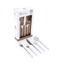 Bamboo Silver Stainless Steel Cutlery Set - 30pcs