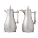 Vacuum Flask Shiny Gray Set - Grey 1.0/1.0L
