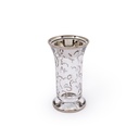 Handmade Glass Incense Burner - Silver
